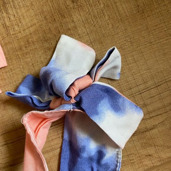 Jessica Simpson little girls medium size 8 tie dye orange purple tank top ruffle - Picture 6 of 7